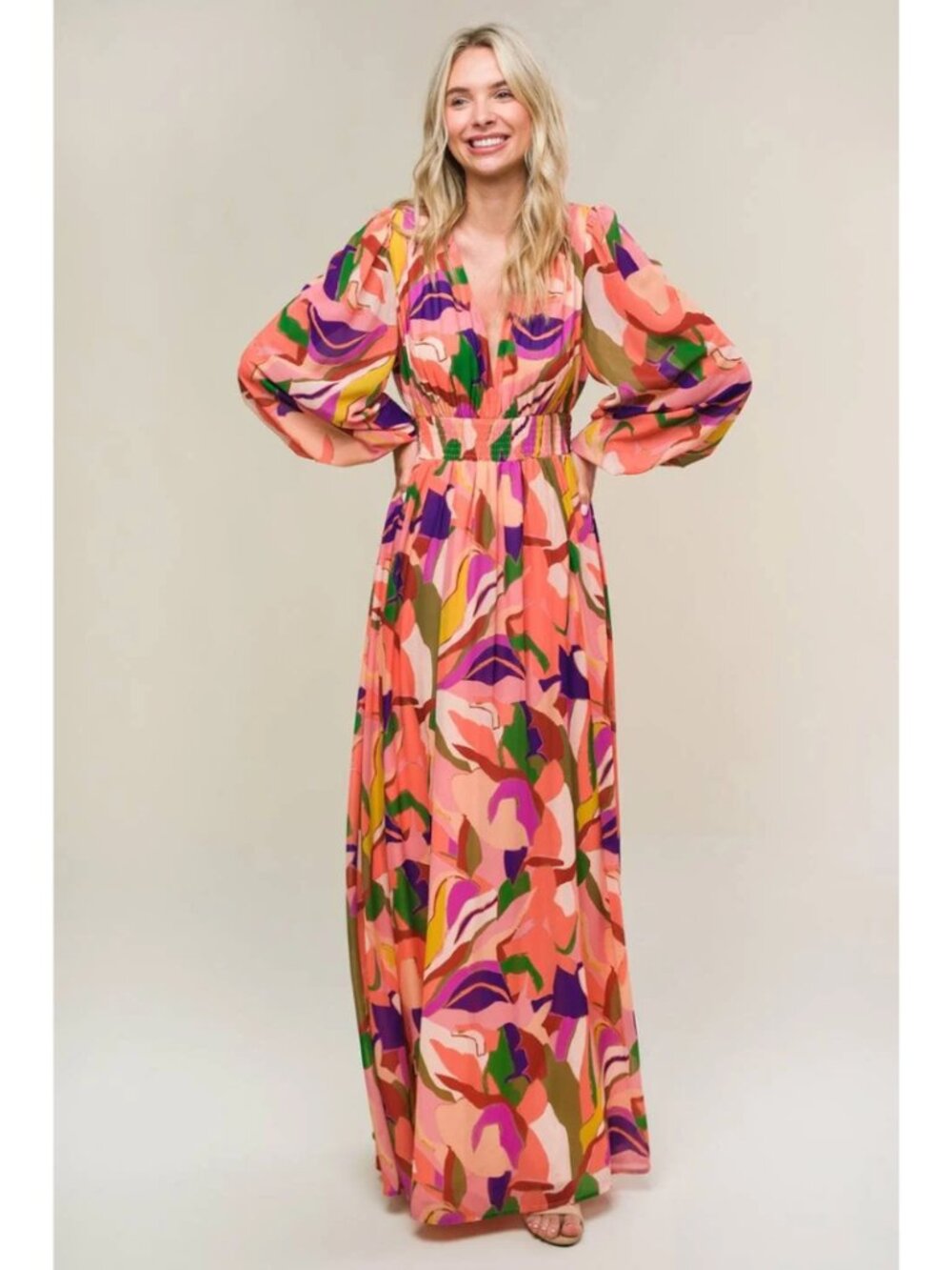 Over and Over Woven Maxi Dress